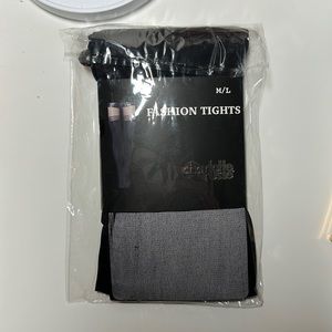 New! Charlotte Russe Fashion Tights Size M/L